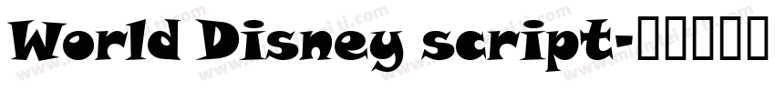 World Disney script字体转换